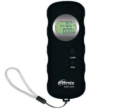 Алкотестер Ritmix RAT-301 полупроводниковый черный