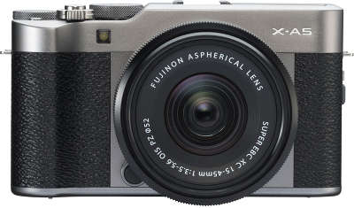 Цифровая фотокамера Fujifilm X-A5 Dark Silver kit (XC15-45 мм f/3.5-5.6 OIS)