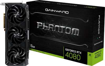 Видеокарта GAINWARD NVIDIA nVidia GeForce RTX 4080 PHANTOM 16Gb DDR6X PCI-E HDMI, 3DP