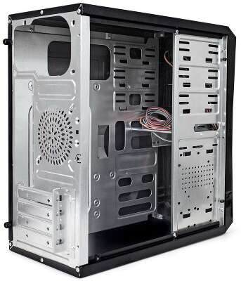 Корпус Minitower ExeGate BA-202 (mATX, без БП, 2*USB, аудио, черный)