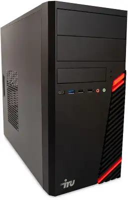 Компьютер IRU Home 310H6SM G7400 3.7 ГГц/8/256 SSD/без ОС,черный