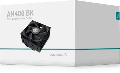 Устройство охлаждения(кулер) Deepcool AN400 Soc-AM5/AM4/1200/1700/1851 черный 4-pin 23.2dB Al+Cu 150W 431.4gr Ret (R-AN400-BKWNMN-G)