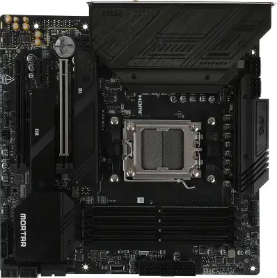 Материнская плата MSI MAG B650M MORTAR WIFI SocketAM5 AMD B650 4xDDR5 mATX AC`97 8ch(7.1) 2.5Gg RAID+VGA+HDMI+DP