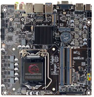 Материнская плата Afox AFH510-MI-V2 LGA1200 mini-ITX 2xDDRL4 M.2 HDMI VGA