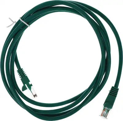 Патч-корд cat.5E molded 2м зеленый RJ-45 (m)-RJ-45 (m) (упак.:1шт)