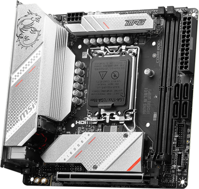 Материнская плата/ MB MSI INTEL B760 s1700, 2xDDR5(128GB), HDMI 2.1/DP, 1xPCIe 5.0x16, 1xLAN (2.5GbE), Wi-Fi, BT, 4xSATA 6Gb/s, 2xM.2, 1xUSB-C, 5xUSB 3.2, 2xUSB 2.0, mini ITX