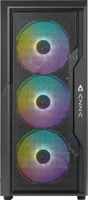 Корпус Azza Fighter черный без БП ATX 4x120mm 2x140mm 2xUSB2.0 1xUSB3.0 audio bott PSU