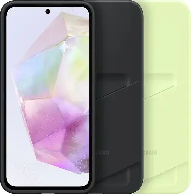 Чехол (клип-кейс) Samsung для Samsung Galaxy A35 Card Slot Case A35 лайм (EF-OA356TMEGRU)