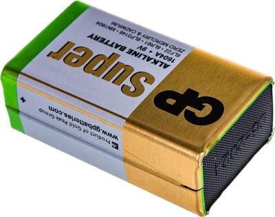 Элемент питания Крона GP Super GP1604AA21-5CRSBC1 G-TECH 6LR61 (1 шт в блистере)