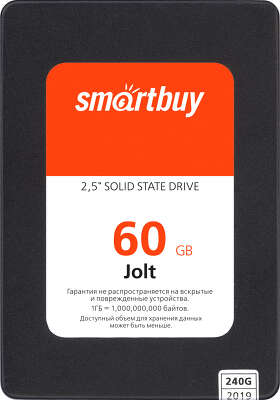 Твердотельный накопитель SATA3 60Gb [SB060GB-JLT-25SAT3] (SSD) SmartBuy Jolt