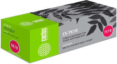 Картридж лазерный Cactus CS-TK18 TK-18 черный (7200стр.) для Kyocera Mita FS 1018/1020/1118