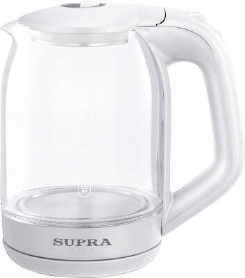 Чайник Supra KES-1893 1.8л. 1500Вт белый (корпус: стекло)