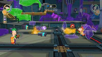 Игра для PSP Финес и Ферб. Покорение 2-ого измерения (Essentials)