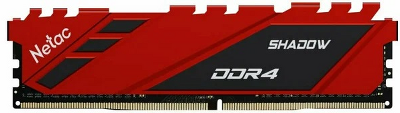 Оперативная память Netac Shadow 8GB DDR4-2666 (PC4-21300) C19 19-19-19-43 1.2V Memory module (DIMM) Red