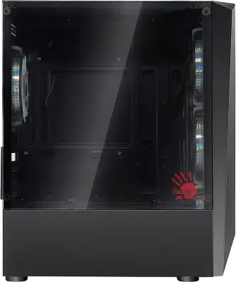 Корпус Bloody BD-CC102F черный без БП mATX 4x120mm 2xUSB2.0 1xUSB3.0 audio bott PSU