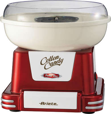 Прибор для приготовления сладкой ваты Ariete 2971/1 PARTY TIME, ретро дизайн, красный