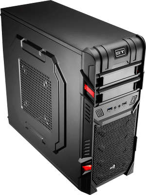 Корпус Aerocool GT Advance Black Edition, ATX, USB 3.0 , коннекторы 2x PCI-E (6+2-Pin), 4x SATA, 3x MOL