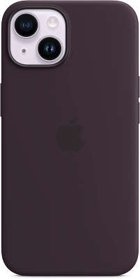Чехол (клип-кейс) Apple для Apple iPhone 14 Silicone Case with MagSafe A2910 баклажановый (MPT03ZM/A)