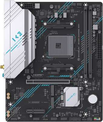 Материнская плата Maxsun MS-B550M GAMING WIFI B550, AM4, 2*DDR4, 1*PCIEx16, 1*PCIEx4, 1*PCIEx1, 2*M.2, 4*USB3.2Gen1, 6*USB2.0, 2*SATA3.0, 1G, DP, HDMI, M-ATX, RTL