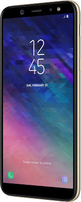 Смартфон Samsung SM-A600F Galaxy A6 2018 Dual Sim LTE, золотой (SM-A600FZDNSER)