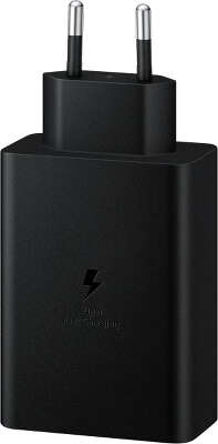 Зарядное устройство Samsung Trio (w/o cable), 65Вт, EP-T6530NBEG, чёрное