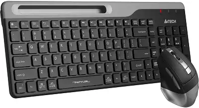 Клавиатура + мышь A4Tech Fstyler FB2535C клав:черный/серый мышь:черный/серый USB беспроводная Bluetooth/Радио slim (FB2535C SMOKY GREY)
