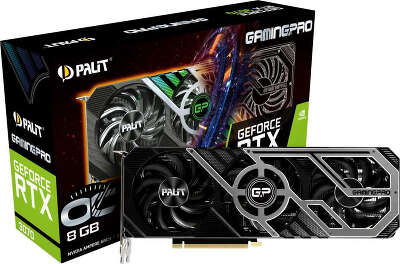Видеокарта Palit NVIDIA GeForce RTX 3070 GAMINGPRO OC 8Gb GDDR6 PCI-E HDMI, 3DP