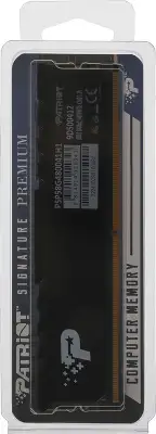 Память DDR5 8GB 4800MHz Patriot PSP58G480041H1 Signature Premium RTL PC5-38400 CL40 DIMM 288-pin 1.1В single rank с радиатором Ret