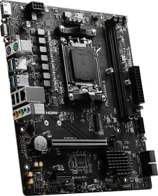 Материнская плата MSI PRO B650M-E SocketAM5 AMD B650 2xDDR5 mATX AC`97 8ch(7.1) GbLAN RAID+VGA+HDMI