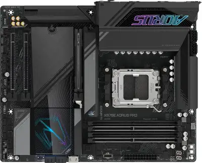 Материнская плата GIGABYTE X870E AORUS PRO, AM5, X870, 4*DDR5, 4*SATA, 4*M.2, 7*USB 3.2, 2*USB 2.0, 2*Type-C, 3*PCIx16, HDMI, ATX