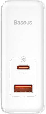 Зарядное устройство Baseus GaN5 Pro Fast Charger 100W Black + USB-C Cable 100W, White [CCGP090202]