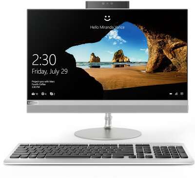 Моноблок Lenovo IdeaCentre AIO 520-22IKU 21.5" FHD i3 7020U/4/256 SSD/WF/BT/Cam/Kb+Mouse/DOS,серебристый