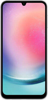 Смартфон Samsung Galaxy A24, MediaTek Helio G99, 4Gb RAM, 128Gb, серебристый (SM-A245FZSUMEA)