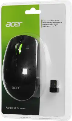 Мышь беспроводная ACER OMR307 black (USB, 4 кнопки, 1600dpi) (ZL.MCECC.022)