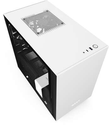Корпус NZXT H210i, белый/черный, mini-ITX, Без БП (CA-H210i-W1)