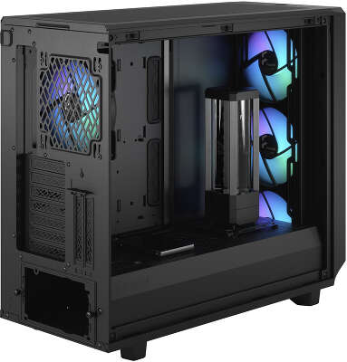 Корпус Fractal Design Meshify 2 RGB Black TG Light Tint, черный, EATX, Без БП (FD-C-MES2A-06)