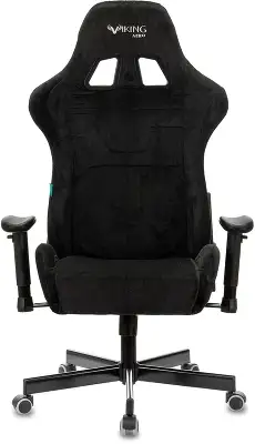 Кресло игровое Zombie VIKING KNIGHT Fabric черный Light-20 с подголов. крестов. металл