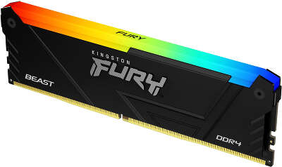 Модуль памяти DDR4 DIMM 16384Mb DDR3200 Kingston FURY Beast Black RGB XMP (KF432C16BB12A/16)