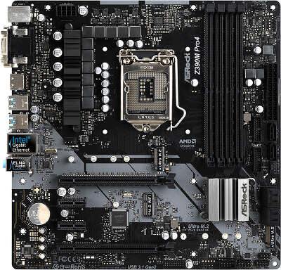 Материнская плата mATX LGA1151v2 ASRock Z390M PRO4