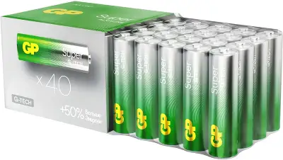 Батарея GP Super Alkaline 15AA21-2CRSWC40 AA (40шт) коробка