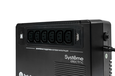 Источник бесперебойного питания Systeme Electric Back-Save, 800VA/480W, 230V, Line-Interactive, AVR, 6xC13 Outlets, USB charge(type A), USB