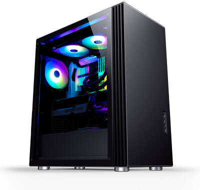 Корпус JONSBO U6, черный, ATX, Без БП (U6 Black)