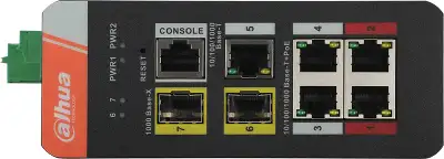 Коммутатор Dahua DH-IS4207-4GT-120 (L2) 2SFP 4PoE 120W управляемый