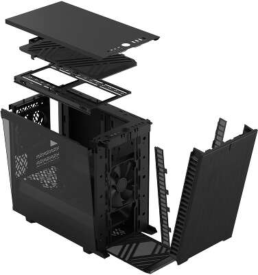 Корпус Fractal Design Define 7 Nano Black TG Light Tint, черный, Mini-ITX, Без БП (FD-C-DEF7N-02)