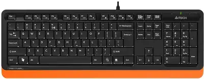 Клавиатура + мышь A4Tech Fstyler F1010 клав:черный/оранжевый мышь:черный/оранжевый USB Multimedia (F1010 ORANGE)