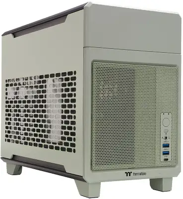 Корпус Thermaltake TR100 Matcha зеленый без БП miniITX 8x140mm 2x200mm 2xUSB3.0 audio bott PSU