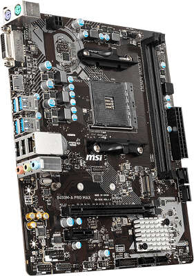 Материнская плата mATX LGAAM4 MSI B450M-A PRO MAX