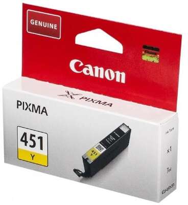 Canon CLI-451Y 6526B001 Картридж для PIXMA iP7240/MG6340/MG5440, Желтый (Yellow), 344стр.