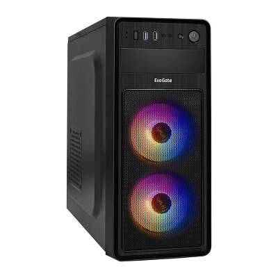Корпус ExeGate EVO-5017, черный, ATX, Без БП (EX289007RUS)