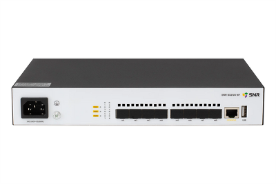 коммутатор SNR Управляемый коммутатор уровня 2+, 8 x 1/10GE SFP+. Питание: 220V AC
